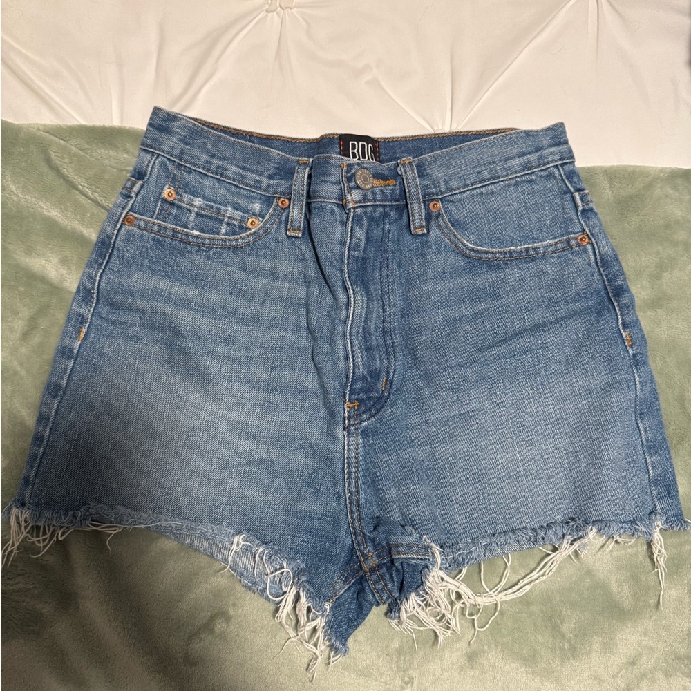 BDG High Rise Women's Blue Denim Shorts